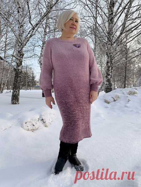 Платье из Angora Gold OMBRE от Alize (ИДЕИ ДЛЯ ВДОХНОВЕНИЯ) Платье из Angora Gold OMBRE от Alize. К ней добавила нитку ангоры. Общий вес 550г. Спицы 4. Пряжи с градиентом ушло 2 мотка по150г. Автор Галина Дудина…