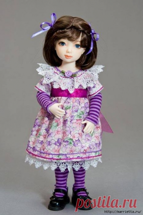 Как сшить платье для куклы. Высота куклы 26 см