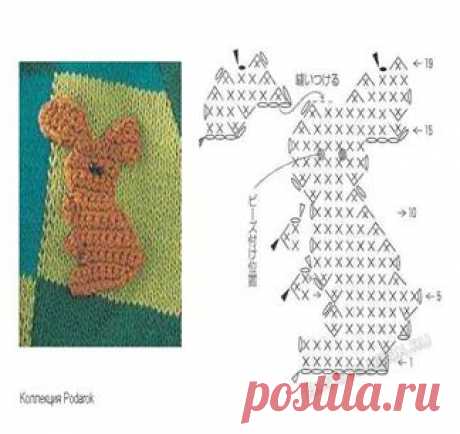 Вязаные аппликации крючком для детей со схемами начинающим | Уроки вязания крючком и спицами для начинающих бесплатно, модели, схемы и описания с фото
