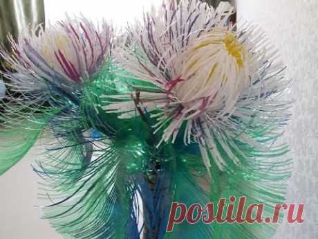 Hand-made!!! flowers from plastic!!! Цветы из пластиковых бутылок!!! Просто и красиво!!!