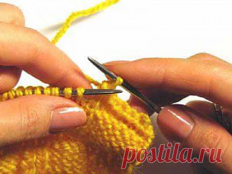 Уроки вязания: закрепление петель на спицах при помощи дополнительной спицы / Стильное вязание