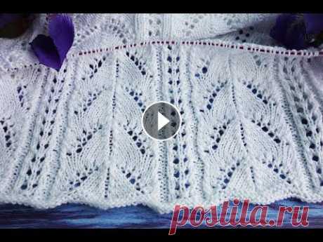 Простые ажурные дорожки спицами для топа| Simple openwork tracks with knitting needles for a top #копилкаузоров #узорыспицами #ажурныеузоры Сегодня будем вязать мелкие ажурные дорожки для топа Схема Дзен Рутуб ✔ Почта для сотрудничества lena.hrist...