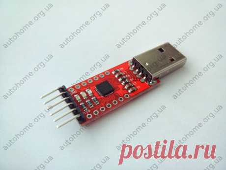 Программаторы, USB to UART : Адаптер USB-to-UART CP2102 6PIN