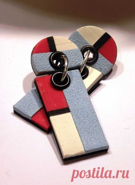 earrings by Orson's World, via Flickr | Polymer clay