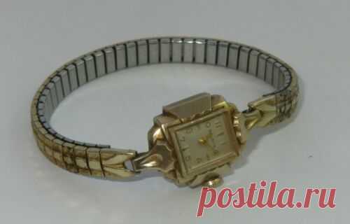 Vintage BULOVA Ladies Wrist Watch, 17-Jewel-10K Rolled Gold-Speidel Stretch Band | eBay