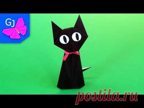 Оригами Кот Дзи-Дзи из бумаги