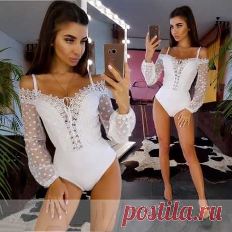 Боди с пышным рукавом купить недорого