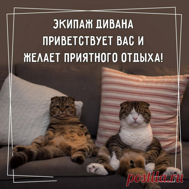 Экипаж дивана приветствует вас (открытка 931): Бесплатные картинки &#8226; Otkrytki.Top