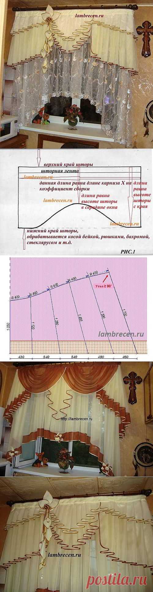 Как сшить штору в виде арки. | ШТОРЫ, ЛАМБРЕКЕНЫ, ДОМАШНИЙ ТЕКСТИЛЬ СВОИМИ РУКАМИ