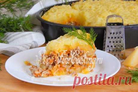 Запеканка из картофельного пюре с фаршем - FineCooking.ru