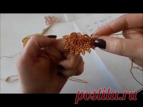 Серьги фриволите МК/ Earrings Needl tatting/ Occhi/ Frivolité