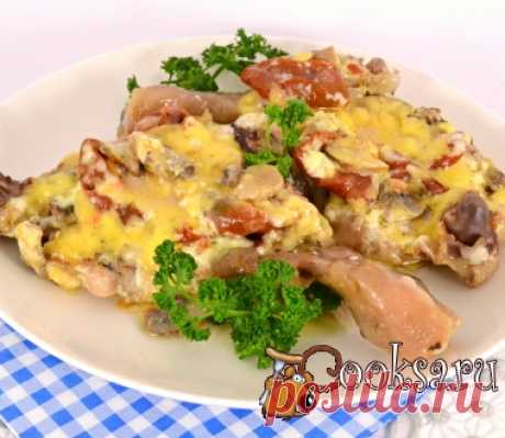 Куриные ножки с вялеными помидорами и сыром в мультиварке фото рецепт приготовления