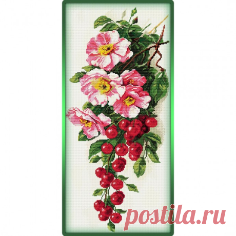 Вышивка "Цветущая вишня"