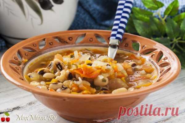 Греческий суп из фасоли | MaxMenu.Ru - Кулинарные рецепты