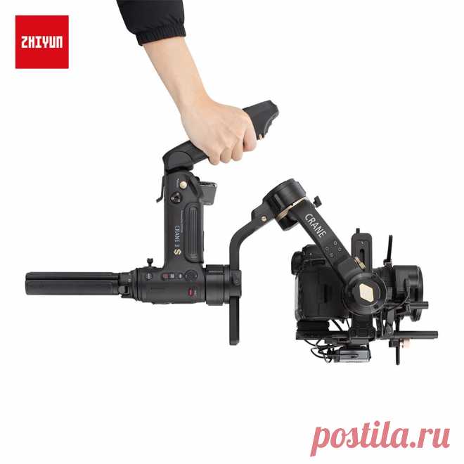 Zhiyun official crane 3s 2.4g wifi bluetooth 5.0 payload 6.5kg 3-axis handheld dslr video camera gimbal stabilizer with smartsling handle Sale - Banggood.com