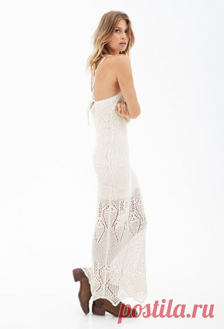 Crochet Outstanding: malha Maxi Vestido de Forever 21