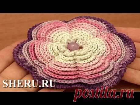 Цветы крючком - Маргаритки от студии sheru.ru и от Богдановой Кристины