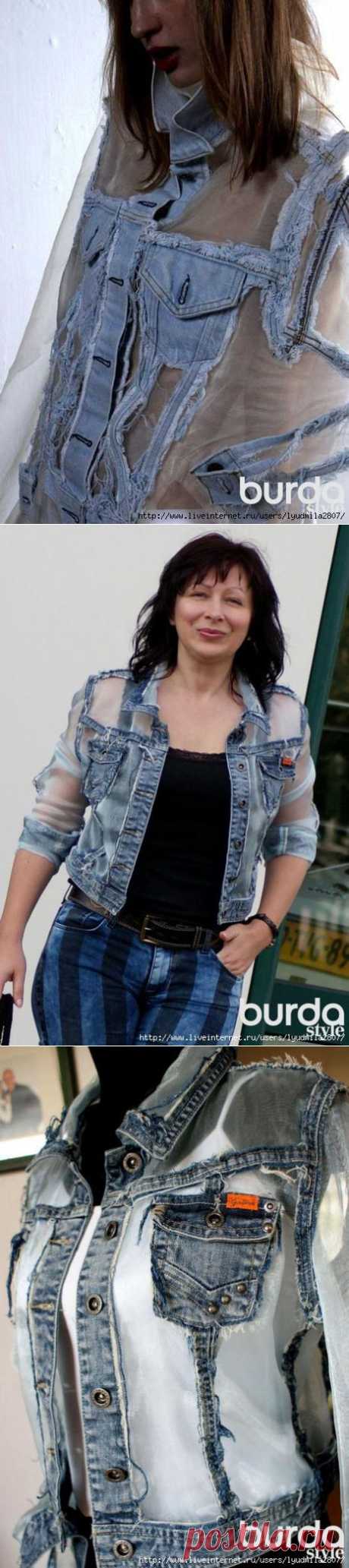 Denim без правил. Переделка джинсовой куртки