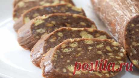 Сладкая колбаска (чайная). Вкус детства. Очень вкусный, быстрый десерт