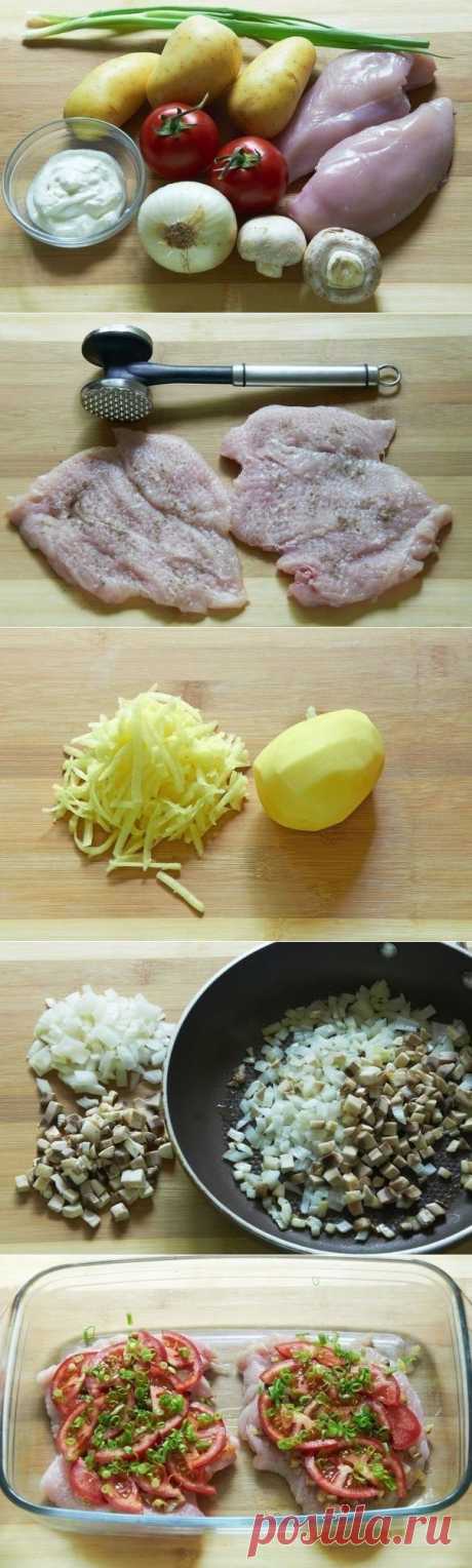 Как приготовить куриная грудка под шубой - рецепт, ингридиенты и фотографии
