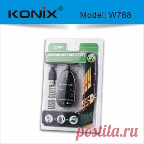 Usb guitar link cable W788, View guitar cable usb, Konix Product Details from Shenzhen Konix Technology Co., Ltd. on Alibaba.com