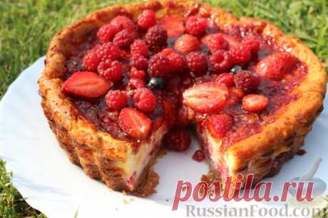 Рецепт: Чизкейк со свежими ягодами на RussianFood.com