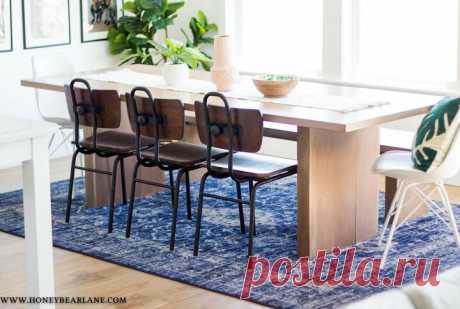 How to Build a West Elm Inspired Dining Table DIY | Hometalk