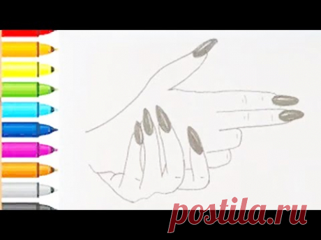 Cómo dibujar una mano - How to draw a hand - Bir el nasıl çizilir