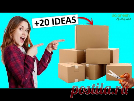 20 Manualidades FÁCILES Y RÁPIDAS con cajas de cartón (RECICLAJE) 😍💚♻
