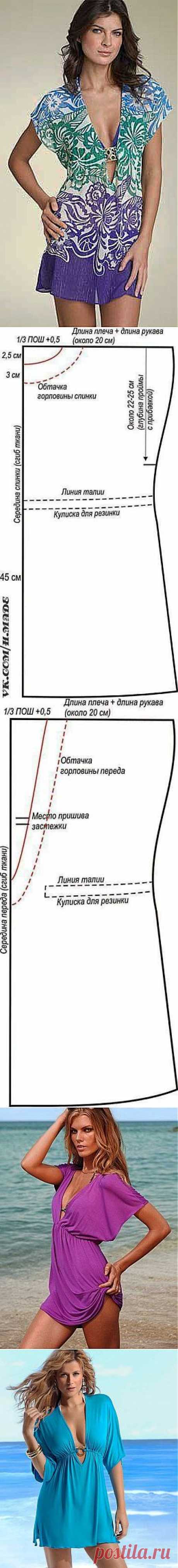 Шьём платье-тунику | Дамские хитрости