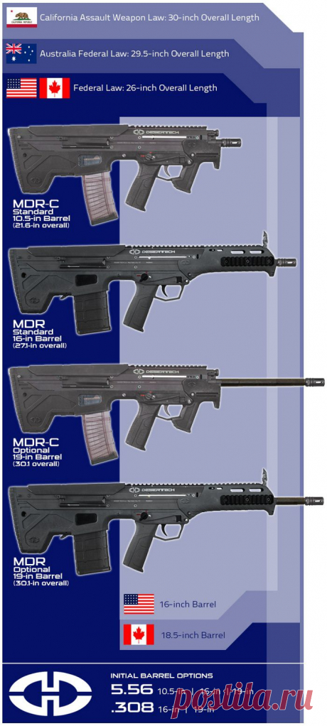 Новые подробности о буллпап винтовку Desert Tech MDR