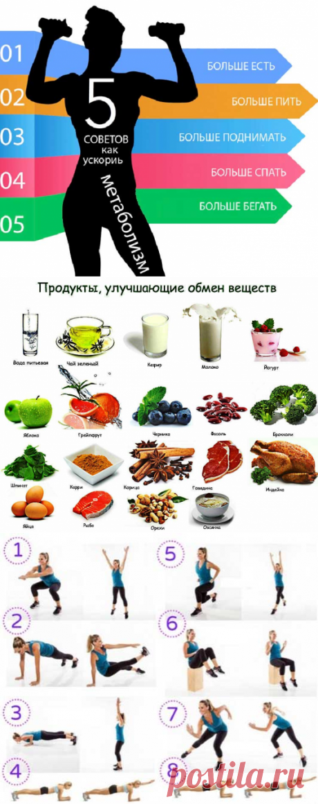 Как ускорить обмен веществ - метаболизм.