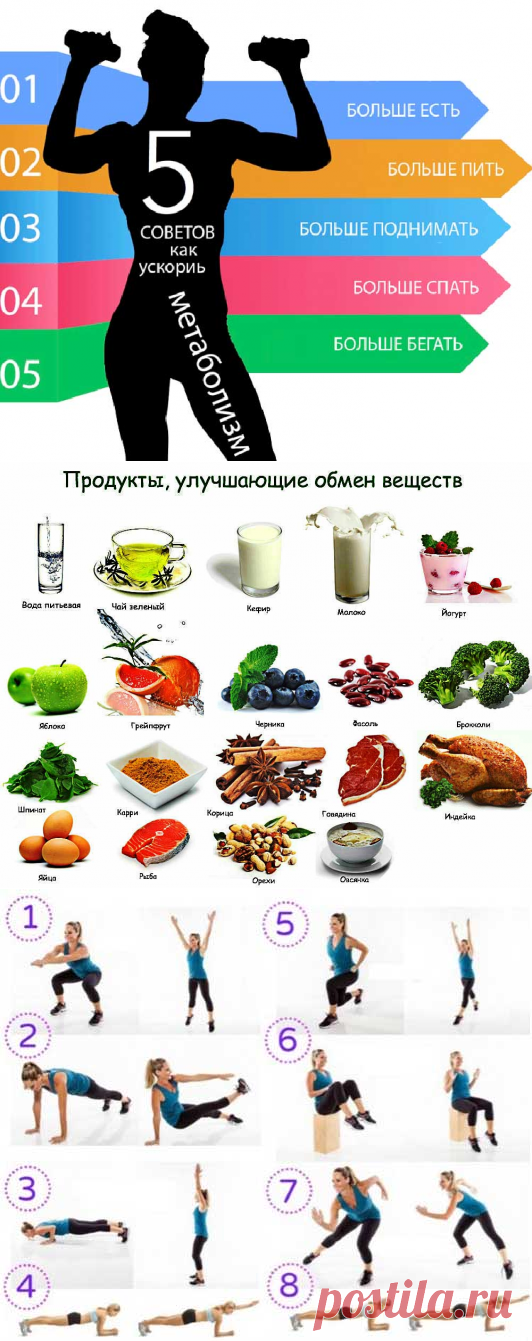 Как ускорить обмен веществ - метаболизм.