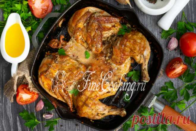 Цыпленок табака (тапака) Необыкновенно вкусное блюдо грузинской кухни, приготовить которое может любой желающий.