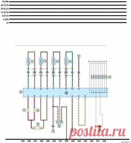 Электросхема АБС - ABS Чери Амулет Chery Amulet A15