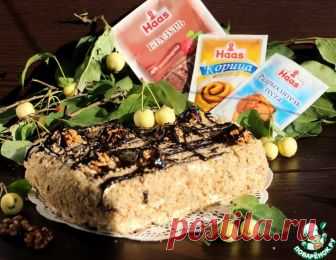 Яблочный торт с коричным кремом – кулинарный рецепт
