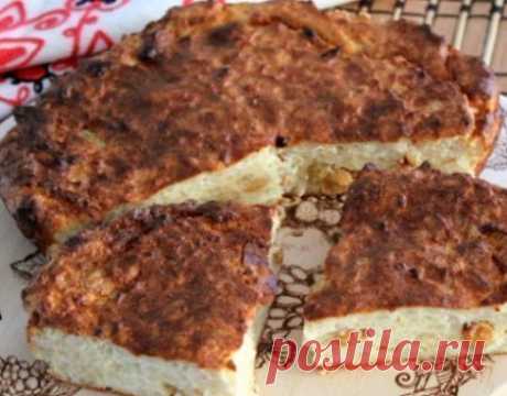 Запеканка из творога с рисом и изюмом