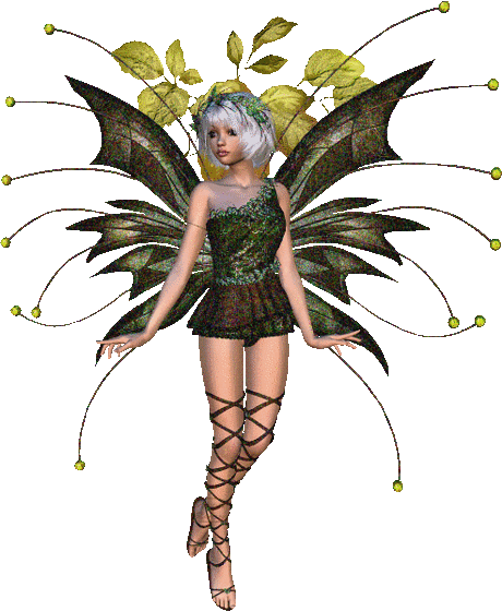 Нарисованная девушка с фэнтези крыльями бабочки