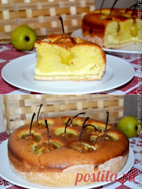 Нежнейший пирог с грушами.