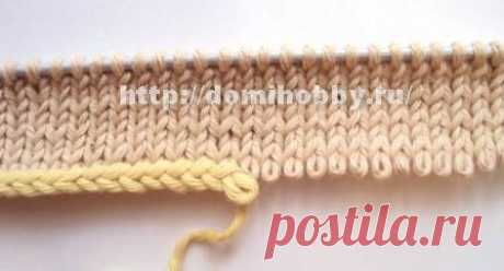 Набор петель с крючком / Provisional chain cast-on | Knitting club // нитин клаб