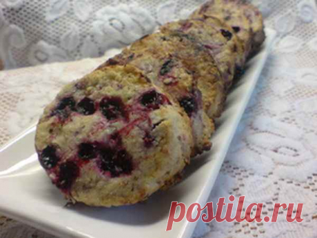 Печенье с чёрной смородиной