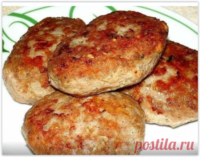 Сочные мясные котлеты с овсянкой - любимый рецепт!