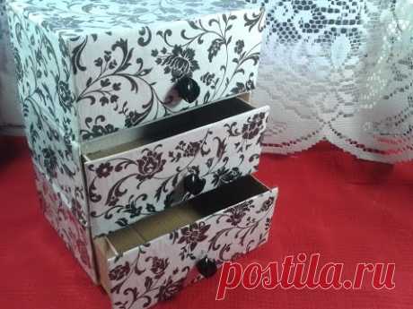 DIY : Cajonera/Organizador reciclando cajas