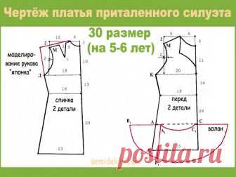 Выкройки для детей от 4 лет до 6