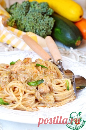 Куриное филе в кабачковом соусе - кулинарный рецепт