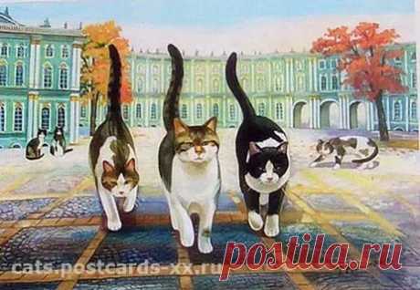 Любовь к кошкам глазами художницы Татьяны Родионовой: 6 тыс изображений найдено в Яндекс.Картинках