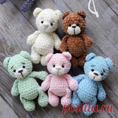 Мишки-малышки амигуруми крючком | Hi amigurumi