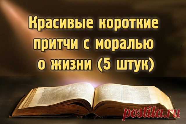 Красивые короткие притчи о жизни с моралью (5 штук)
