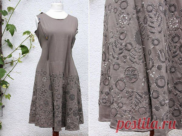 machwerk: Stoffspielereien: Alabama Chanin - ein Shirt und ein Rock