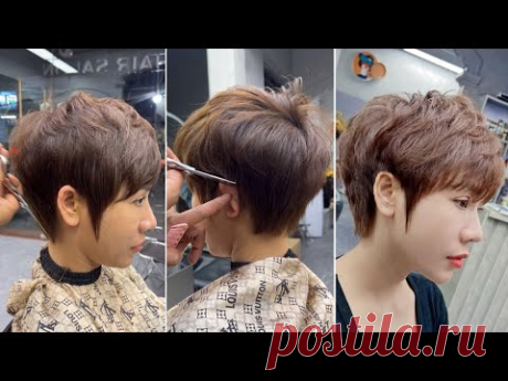 Short Pixie Cuts & Creative Textured Short Layered Women's Haircut Full Tutorial